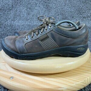 Keen Austin Outdoor Waterproof Shoe Mens Size 11 Brown Leather Low Top Sneaker